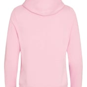 Back view of Cross Neck Hooded Sweatshirt