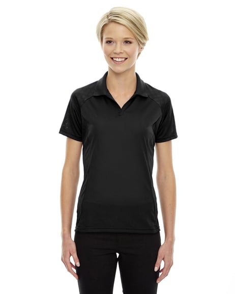 Front view of Ladies' Eperformance Stride Jacquard Polo
