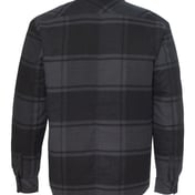 Back view of Quilted Flannel Shirt Jacket