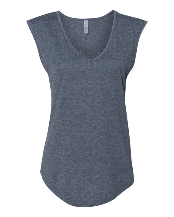 Front view of Women’s Festival Sleeveless Deep V-Neck T-Shirt