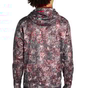 Back view of Sport-Wick® Mineral Freeze Fleece Hooded Pullover
