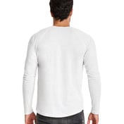 Back view of Men’s Triblend Long-Sleeve Henley