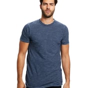 Front view of Men’s 6 Oz. True Indigo Striped Crew