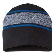 Front view of USA-Made Variegated Striped Beanie