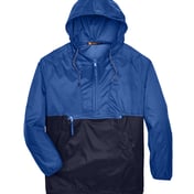 Front view of Packable Hooded Nylon Jacket