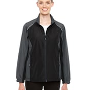 Front view of Ladies’ Stratus Colorblock Lightweight Jacket