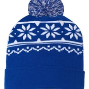 Front view of USA-Made Snowflake Beanie