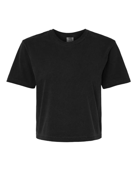 Frontview ofWomen’s Heavyweight Boxy T-Shirt