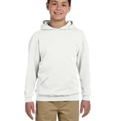 Front view of Youth 8 Oz. NuBlend® Fleece Pullover Hooded Sweatshirt