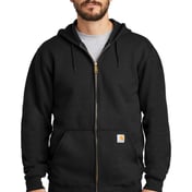 Front view of Midweight Hooded Zip-Front Sweatshirt