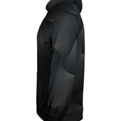 Side view of Youth Warp Hooded Long Sleeve T-Shirt