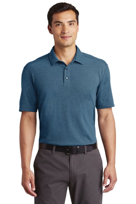 Front view of Coastal Cotton Blend Polo
