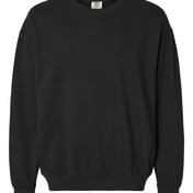 Front view of Garment-Dyed Lightweight Fleece Crewneck Sweatshirt