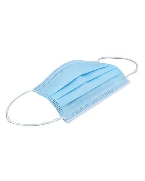 Frontview of3-Ply Face Mask