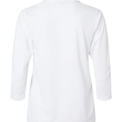 Back view of Women’s Lady Palm Three-Quarter Sleeve Polo