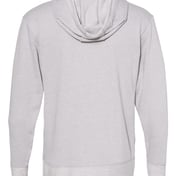 Back view of Harborside Mélange French Terry Hooded Pullover