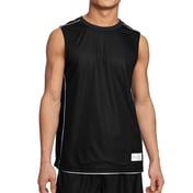 Front view of PosiCharge® Mesh Reversible Sleeveless Tee