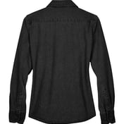 Back view of Women’s Long Sleeve Denim Shirt