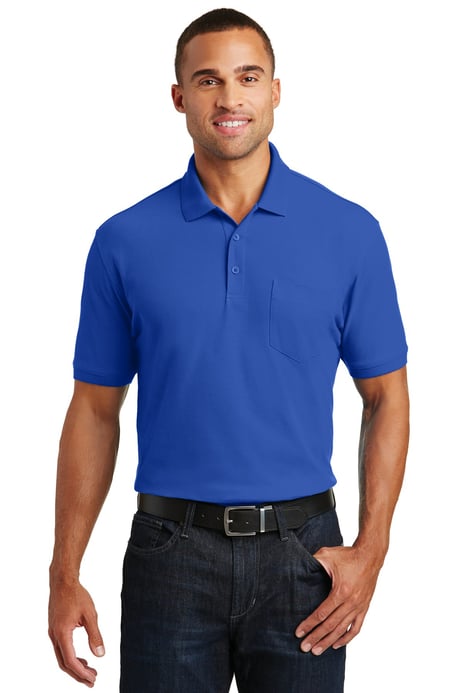 Front view of Core Classic Pique Pocket Polo