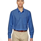 Front view of Men’s Align Wrinkle-Resistant Cotton Blend Dobby Vertical Striped Shirt