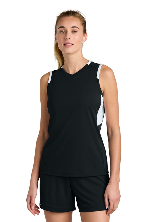 Front view of Women’s Club Sleeveless V-Neck