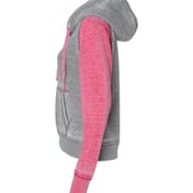 Side view of Women’s Zen Fleece Raglan Hooded Sweatshirt
