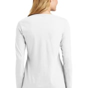 Back view of Women’s Long Sleeve Fan Favorite V-Neck Tee