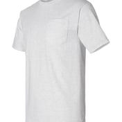 Side view of Union-Made Pocket T-Shirt