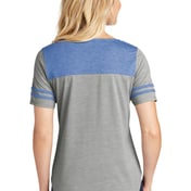 Back view of Ladies PosiCharge ® Tri-Blend Wicking Fan Tee