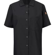 Front view of Women’s Mimix™ Short Sleeve Cook Shirt With OilBlok