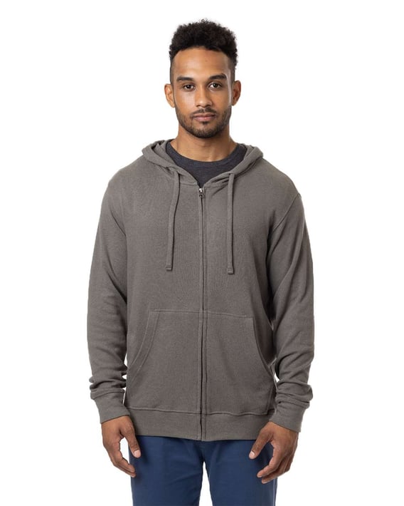 Front view of Hemp Hero Full-Zip Hooded Sweatshirt