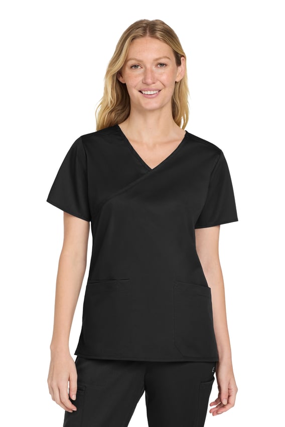 Front view of Women’s WorkFlex Mock Wrap Top