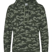 Front view of Camo Hoodie