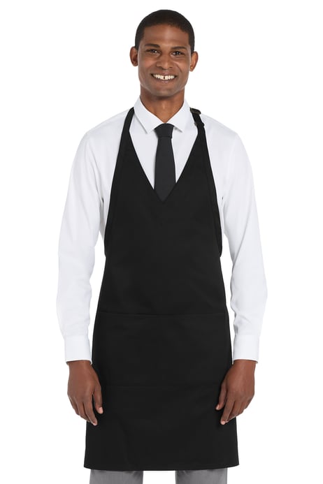 Frontview ofEasy Care Tuxedo Apron With Stain Release