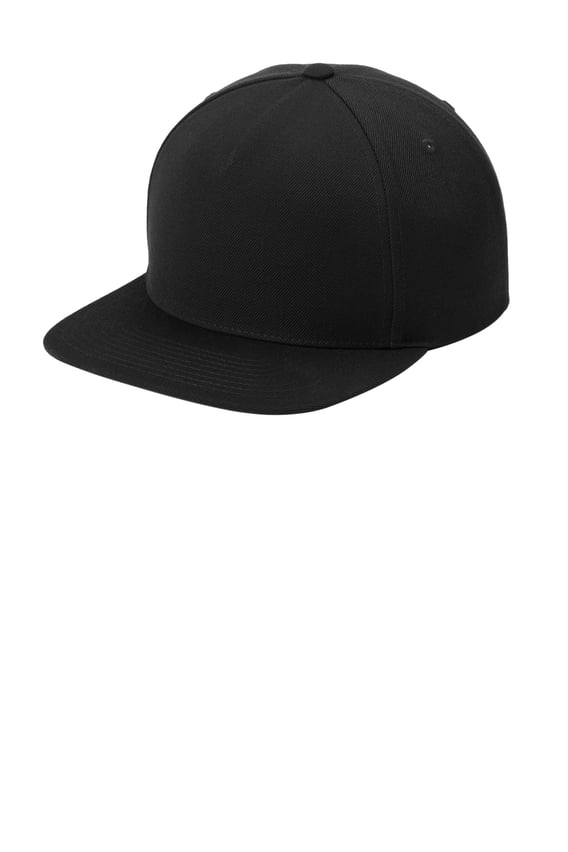 Front view of Yupoong® Premium 5-Panel Snapback Cap