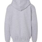 Back view of Heavy Blend™ Youth Full-Zip Hooded Sweatshirt