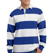 Front view of Classic Long Sleeve Rugby Polo