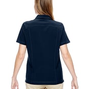 Back view of Ladies’ Excursion Crosscheck WovenPolo