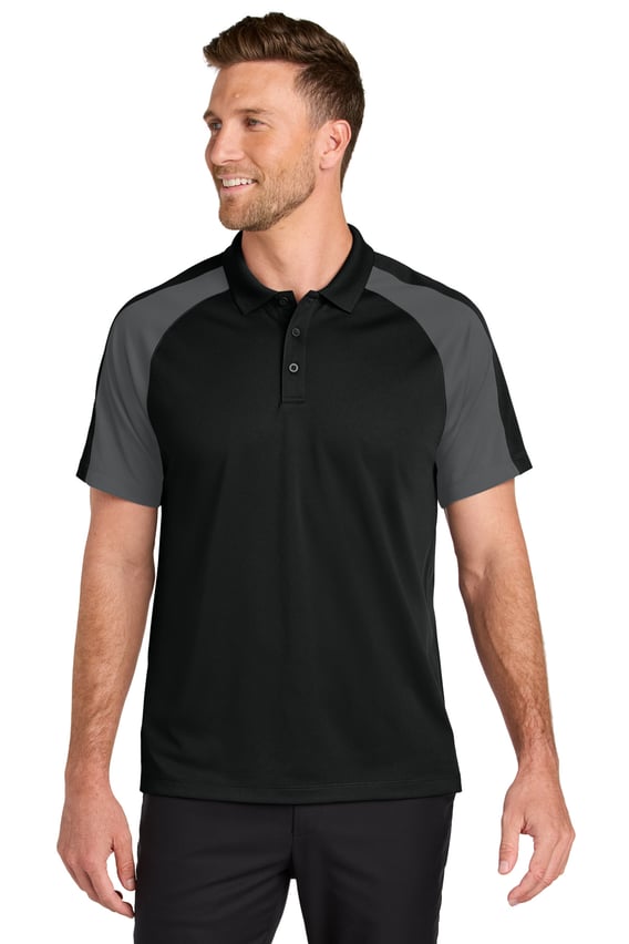 Front view of Wearever Performance Pique Colorblock Polo