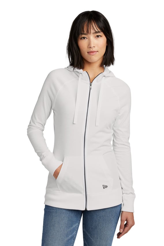 Front view of Women’s Sueded Cotton Blend Full-Zip Hoodie