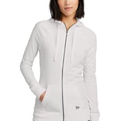 Front view of Women’s Sueded Cotton Blend Full-Zip Hoodie