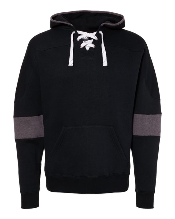 Front view of Sport Lace Colorblocked Fleece Hooded Sweatshirt