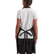 Back view of Recycled Bib Apron With Pocket