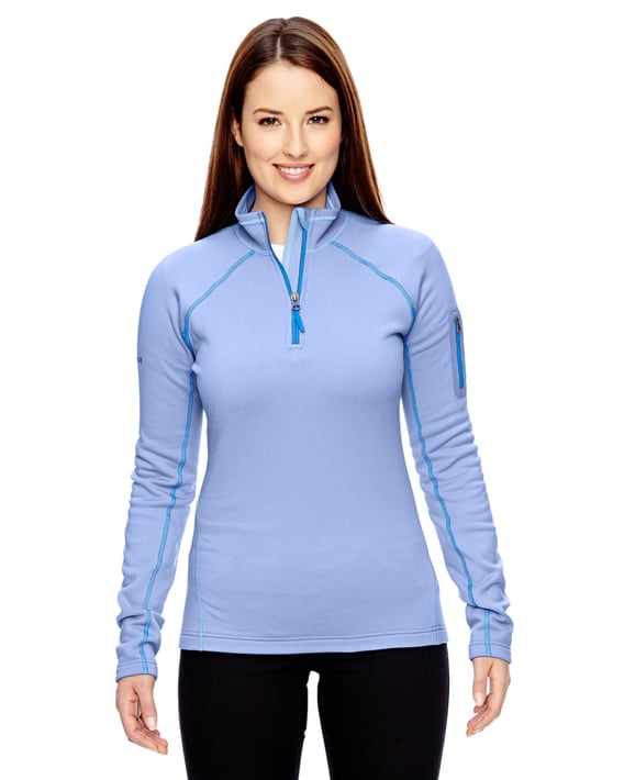 Front view of Ladies’ Stretch Fleece Half-Zip