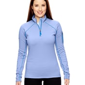 Front view of Ladies’ Stretch Fleece Half-Zip