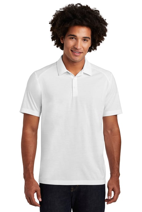 Front view of PosiCharge &reg; Tri-Blend Wicking Polo