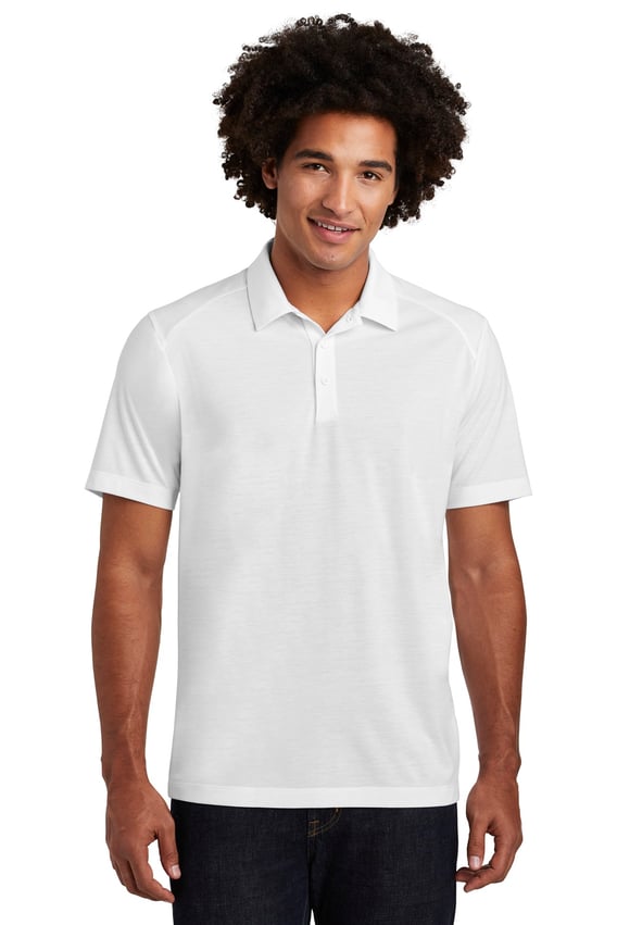 Front view of PosiCharge &reg; Tri-Blend Wicking Polo