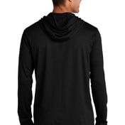 Back view of PosiCharge ® Tri-Blend Wicking Long Sleeve Hoodie