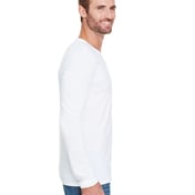 Side view of Adult Tri-Blend Long-Sleeve T-Shirt