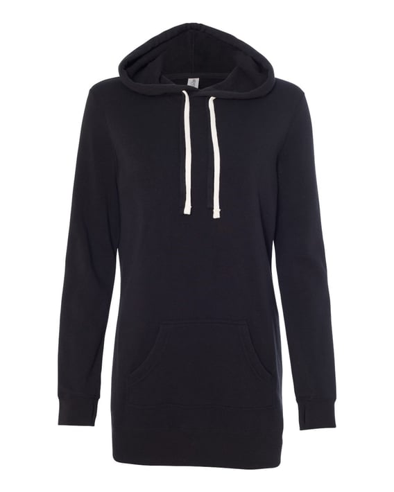 Front view of Women S Special Blend Hooded Sweatshirt Dress